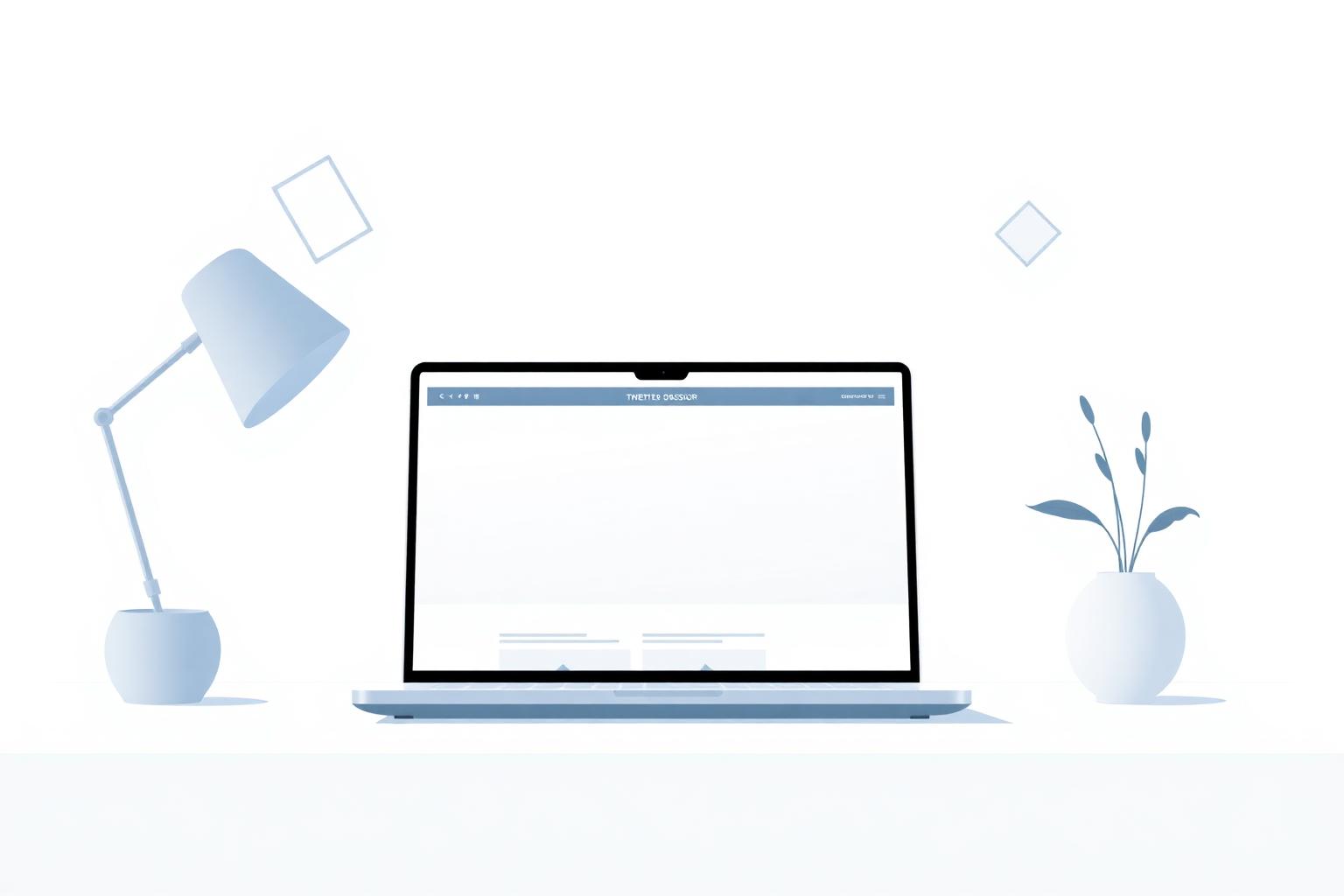 Modern web design workspace